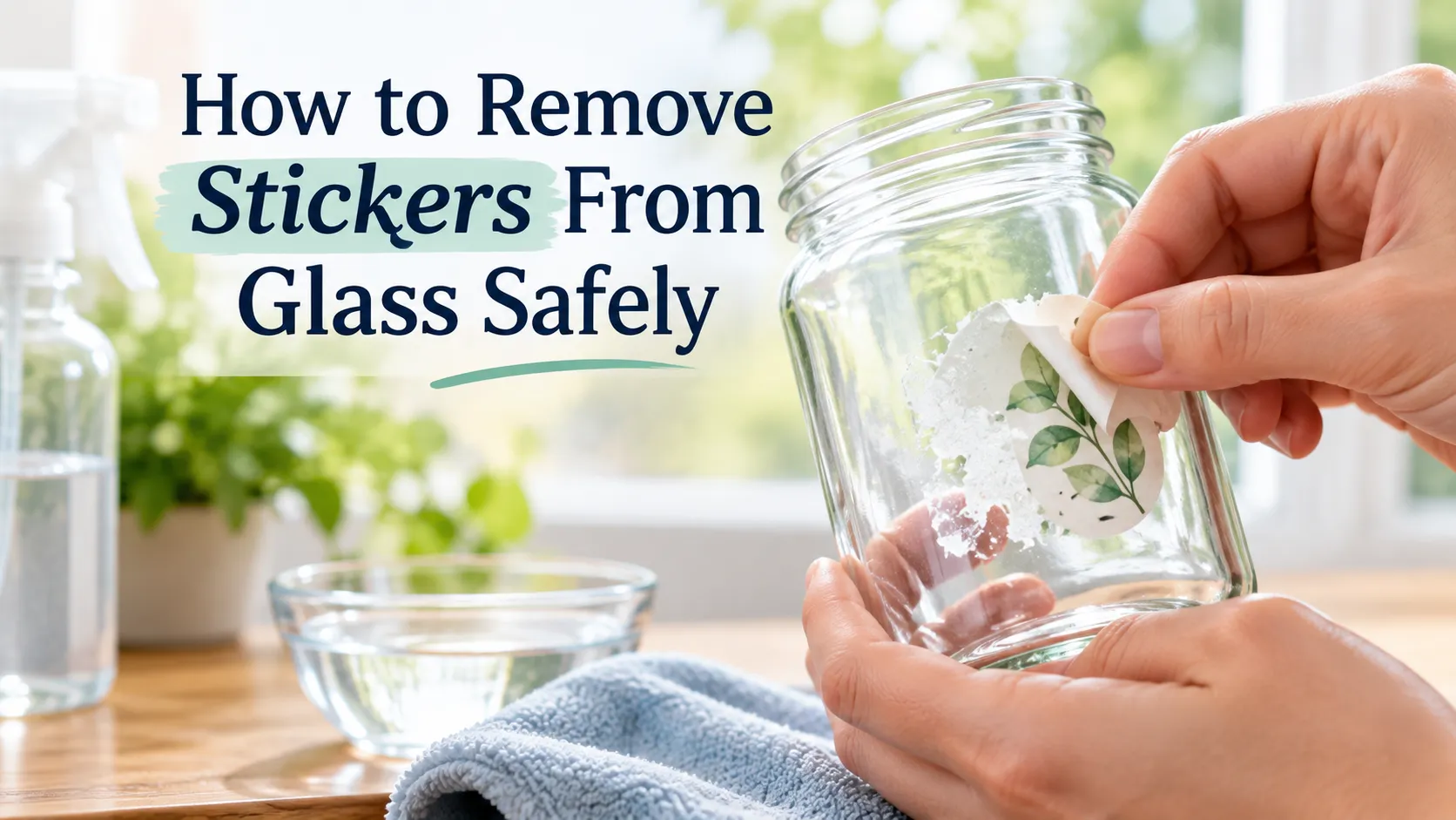 How to Remove Stickers From Glass Safely